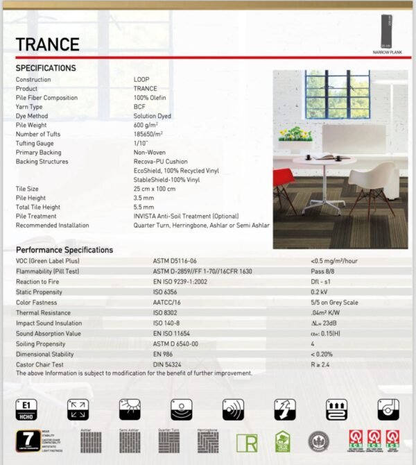 أرضيات بلاط موكيت للمكاتب